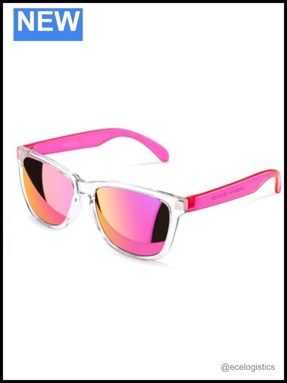 UV400 Mirrored Lens Sunglasses Women Classic Square Frame For Beach Driving